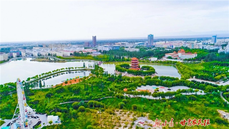玉门市新市区。（玉门市委宣传部供图）.jpg